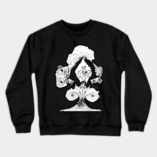 Clouds and tree seed Crewneck Sweatshirt